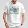 Trendyincentan Gogh Irises Famous Painting 1890 Tシャツ 面白い贈り物