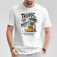 Tropic Like It's Hot パイナップル サマーサングラス ビーチ Tシャツ 面白い贈り物