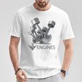 V8 エンジン Tシャツ 面白い贈り物