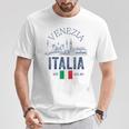 Venezia Italiaouvenirenecia Italia Bandera Recordatorio Hombres Es Camiseta unisex Regalos divertidos