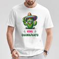 Viva Guanajuato Mexico Cactus ビバ・グアナファト・メキシコ サボテン・ソンブレロ Tシャツ 面白い贈り物