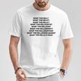 What The Hell What The Helly What The Helly 裏面 Tシャツ 面白い贈り物