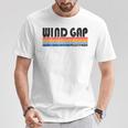 Wind Gap Pa Hometown Pride レトロ 70年代 80年代スタイル Tシャツ 面白い贈り物