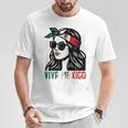 Woman Viva Mexico Flag Cinco De Mayo Mexican Girls T-Shirt Unique Gifts