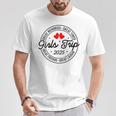 Women's Girls Trip 2025 Weekend Holiday Matching Women's Blue T-Shirt Lustige Geschenke