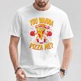 You Wanna Pizza Me 面白い ファイター ピザ愛好家 ファーストフード しゃれ 長袖tシャツ Tシャツ 面白い贈り物