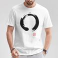 Zen Calligraphy Buddhist Enso Circle Tシャツ 面白い贈り物