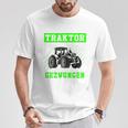 Zum Traktor Fahren Geboren Zurchule Gezwungen T-Shirt Lustige Geschenke