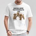 【Super Cute Toypoodles】トイプードル 実写 Tシャツ 面白い贈り物