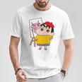 【まんが】クレヨンしんちゃん お絵描きしんちゃん Tシャツ 面白い贈り物