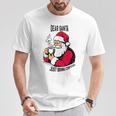 おもしろい親愛なるサンタさん、コーヒーを持ってきてクリスマスクリスマス Tシャツ 面白い贈り物