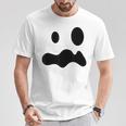 お化けの顔 ハロウィーン 幽霊 おばけ ゆうれい Tシャツ 面白い贈り物