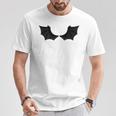 かわいいハロウィンブラックコウモリの羽 Tシャツ 面白い贈り物