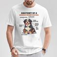 かわいい犬の説明 バーニーズ・マウンテン・ドッグの解剖学 Tシャツ 面白い贈り物