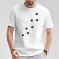 かわいい面白い猫の足跡 Tシャツ 面白い贈り物