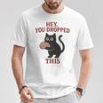 この脳みそのかわいい黒猫のミームを落とした 長袖tシャツ Tシャツ 面白い贈り物