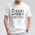 しかし、ファーストコーヒー面白いコーヒー愛好家の名言 Tシャツ 面白い贈り物