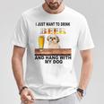 ただビール飲みたい&吊るしw おれのシーズーー Tシャツ 面白い贈り物