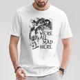 みんな怒ってるよ不思議の国のアリス Tシャツ 面白い贈り物