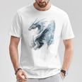 アイスドラゴン グラフィック 神話アート アイスドラゴン Tシャツ 面白い贈り物