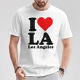 アイラブハートラロサンゼルスカリフォルニア Tシャツ 面白い贈り物