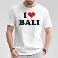 アイラブバリハートバリバケーション Tシャツ 面白い贈り物