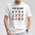 アスリート犬たちの挑戦 – Fetch The Glory Tシャツ 面白い贈り物
