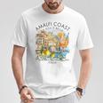アマルフィ 海岸 イタリア 旅行 旅行 バケーション 地中海 Tシャツ 面白い贈り物