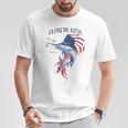 アメリカ国旗 愛国的 カジキ マーリン フロリダの鍵 Tシャツ 面白い贈り物