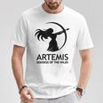 アルテミス 古代ギリシャの女神 Tシャツ 面白い贈り物