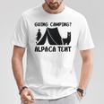 アルパカ キャンプ 恋人 テント キャンパー 行楽 キャンプ アルパカ 長袖tシャツ Tシャツ 面白い贈り物