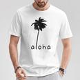 アロハ ハワイ ハワイアン ヤシの木 Tシャツ 面白い贈り物