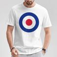 イギリス空軍の様式化されたラウンデル旗 Tシャツ 面白い贈り物