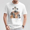 イングリッシュコッカースパニエルがいっぱい Tシャツ 面白い贈り物