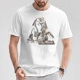 エジプト スフィンクス 神秘 ラムセス バックプリント Tシャツ 面白い贈り物