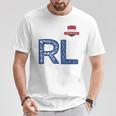 オランダ オランダ 人間の旗 文字 R And L Nederland Tシャツ 面白い贈り物
