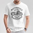 バックプリント オートバイ ファン シンプル バイカー エッジールック グラフィック Tシャツ 面白い贈り物