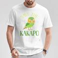 カカポ絶滅危惧保全啓発鳥を救え 長袖tシャツ Tシャツ 面白い贈り物