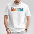 カトマンズ ネパール レトロスタイル ビンテージデザイン Tシャツ 面白い贈り物
