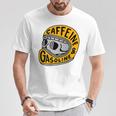 カフェインとガソリン Tシャツ 面白い贈り物