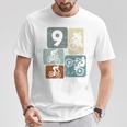 キッズ 9歳の男の子サイクリスト9歳の誕生日バイクマウンテンバイク Tシャツ 面白い贈り物