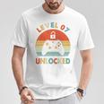 キッズ Level 7 Unlocked 7Th Birthday Gamer For Boys & Girl Tシャツ 面白い贈り物