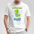 キッズ マッチング Little Bro Dino & Big Bro Dino Tシャツ 面白い贈り物