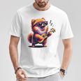 ギターを弾く犬 ポメラニアン 面白い Tシャツ 面白い贈り物