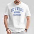 クラシック ロサンゼルス カリフォルニアブルー Tシャツ 面白い贈り物