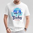 クレステッドゲッコーは私を笑顔にする エキゾチックなトカゲ Tシャツ 面白い贈り物