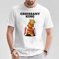 クロワッサンキング Tシャツ 面白い贈り物