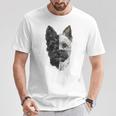 ケアンテリア 犬 モチーフ ペット 作品 ケアンテリア Tシャツ 面白い贈り物