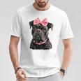 コケット ボウケーン コルソ 犬 ママ ピンクリボン 女の子 Tシャツ 面白い贈り物