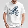 サイクリングトカゲ、爬虫類、爬虫類学、フトアゴヒゲトカゲ Tシャツ 面白い贈り物